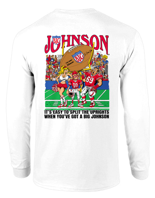 Big Johnson FIELD GOAL, ADULT LS WHITE