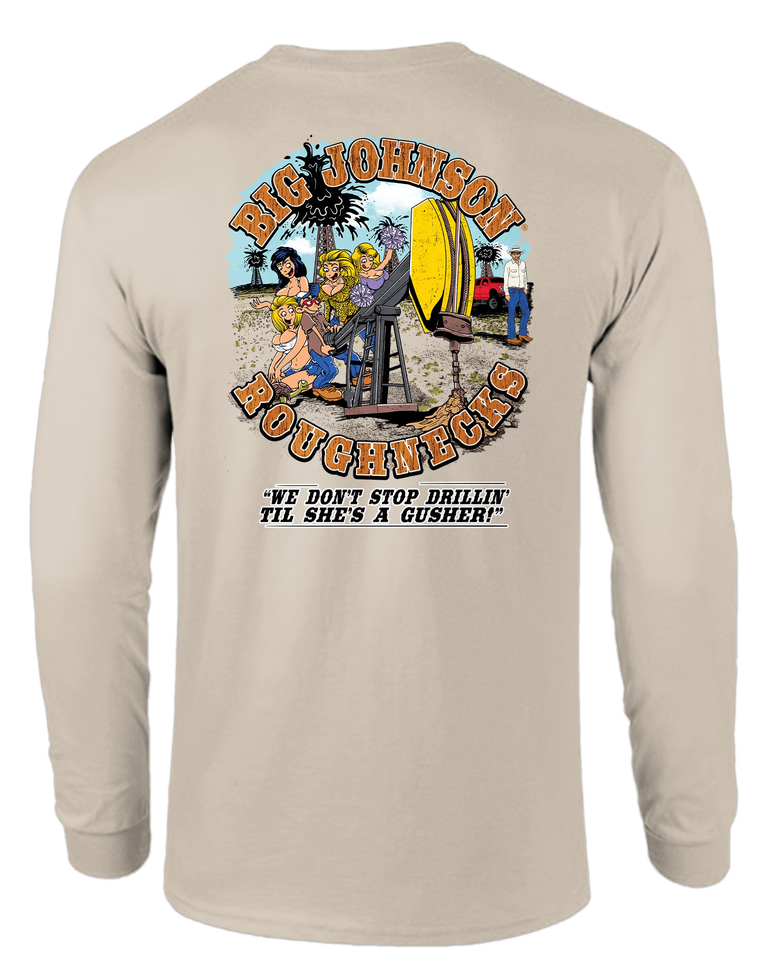 Big Johnson ROUGHNECKS, ADULT LS SAND